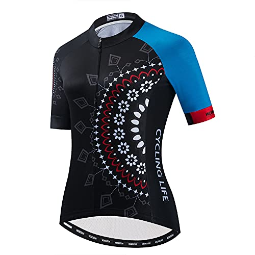 PSPORT Radtrikot Damen Sommer Kurzarm Radtrikot MTB Shirt Top Fahrradbekleidung von PSPORT