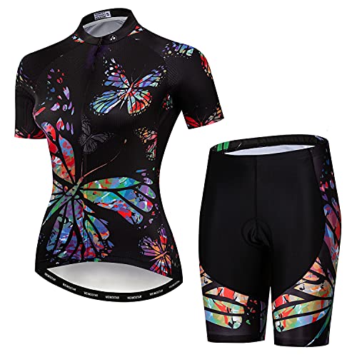 PSPORT Radtrikot Sets Frauen Sommer Kurzarm Fahrrad Trikots Fahrrad Kleidung Set von PSPORT