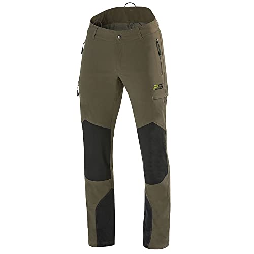 PSS Outdoorhose X-treme Stretch - Wasserabweisende Jagdhose dehnbar - Robuste Hose für die Jagd atmungsaktiv - Trekkinghose mit verstärkten Knieen, Größe:50 von PSS