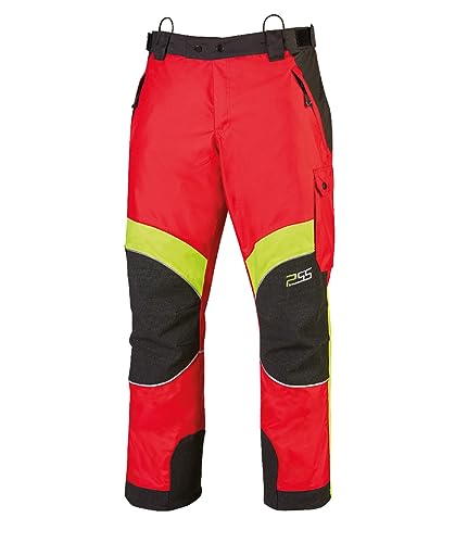 PSS Regenhose wasserdicht/Outdoorhose X-Treme Rain Rot/Gelb Gr. XXL von PSS