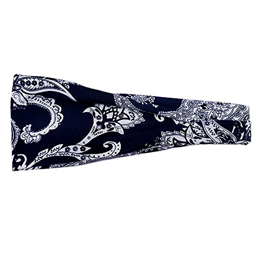 Bänder Damenschleifen Haarschmuck Pack 1 Haardruck Headwraps Stirnbänder Stirnbandbänder Herren silber (Color : Nero, Size : Taille unique) von PSVOD