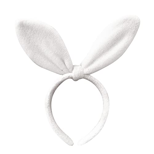 Haarband Haarband Kaninchen Kinderhaare und Accessoires Osterstirnband Ohr Aldult Niedlicher Haarschmuck silber (Color : XS, Size : Taille unique) von PSVOD