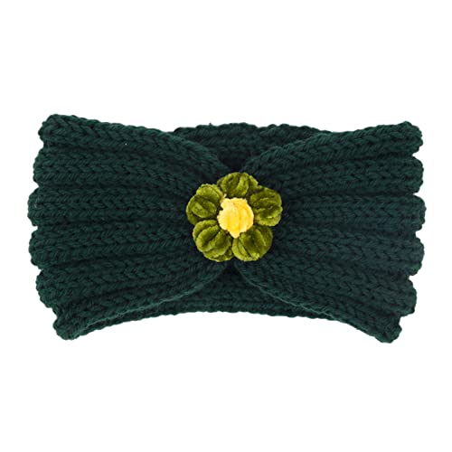 Stirnband Winterstirnband Kinder 21 Blumen Herbst Wolle Festes Haarband Top for warmes Haarband und farbige lockige Haargummis Schönheit von PSVOD