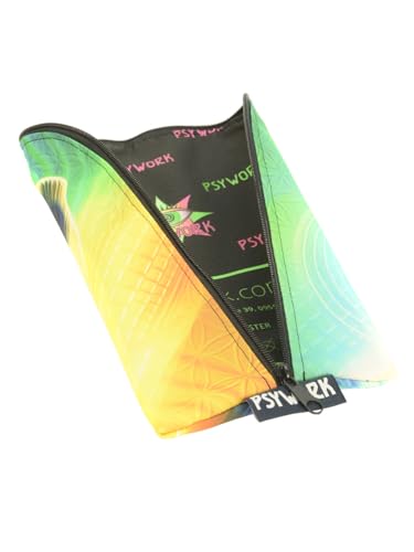 PSYWORK Schwarzlicht Stifttasche Etui Neon Prismatic von PSYWORK