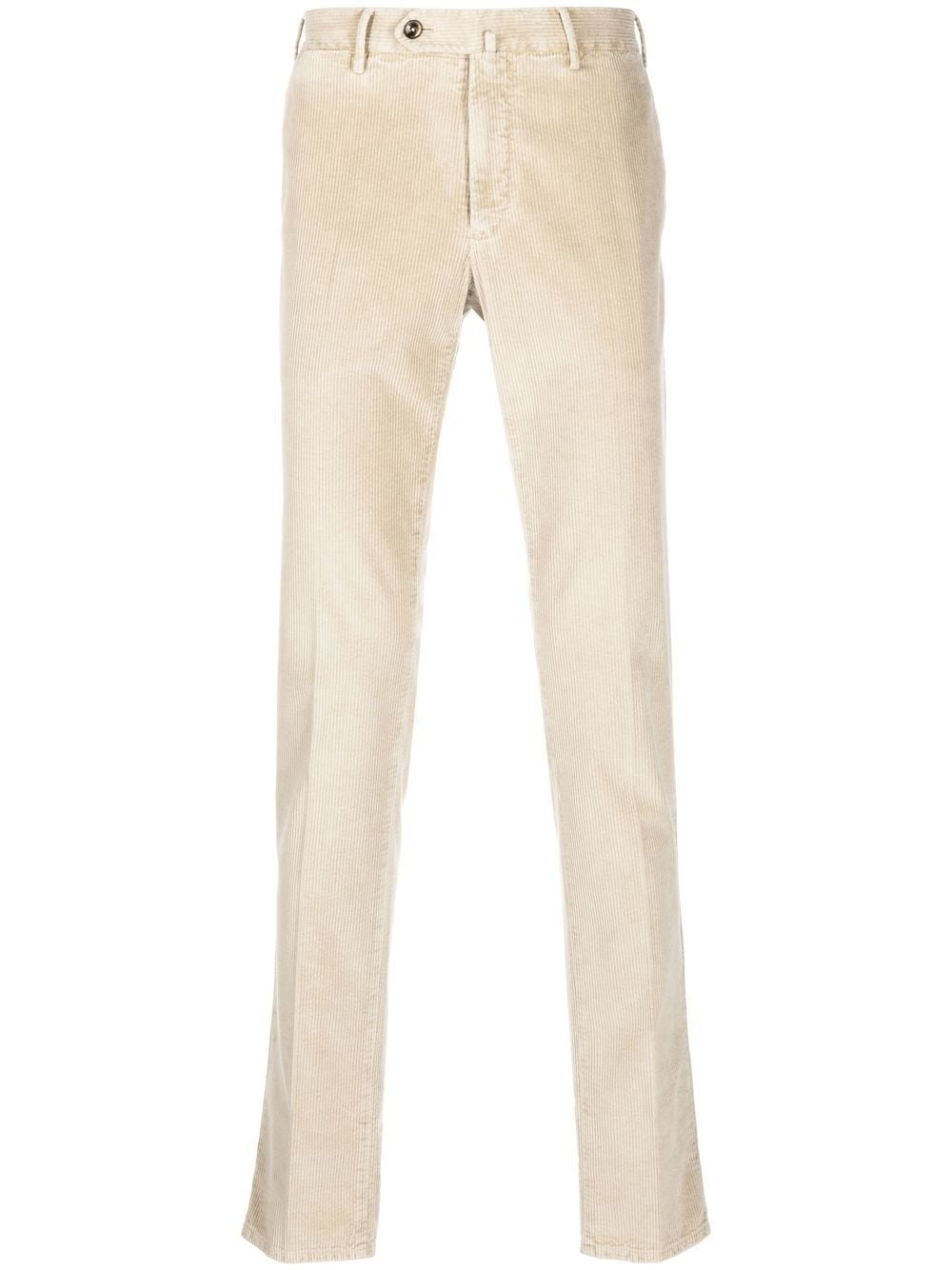 PT Torino Gerippte Straight-Leg-Hose - Nude von PT Torino