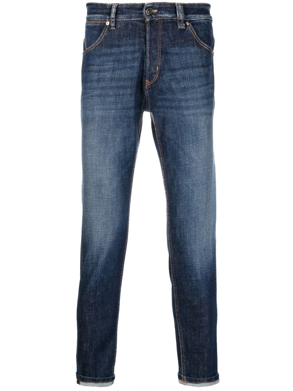 PT Torino Halbhohe Straight-Leg-Jeans - Blau von PT Torino