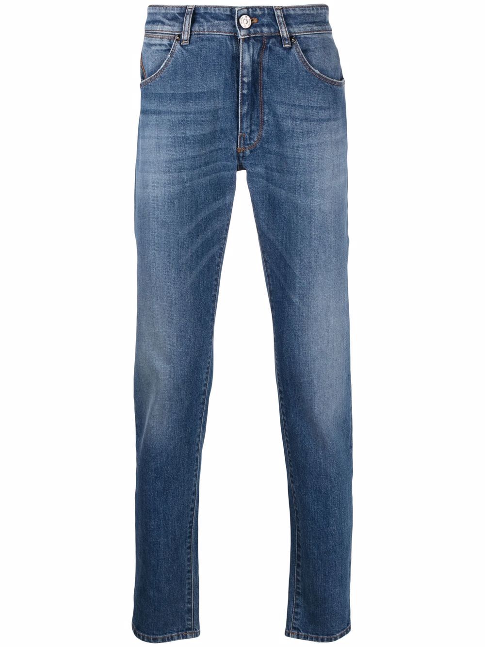 PT Torino Slim-Fit-Jeans mit geradem Bein - Blau von PT Torino