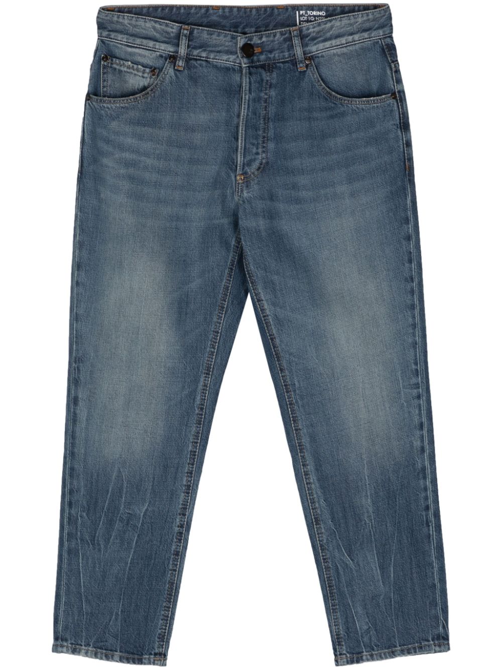 PT Torino Halbhohe Straight-Leg-Jeans - Blau von PT Torino