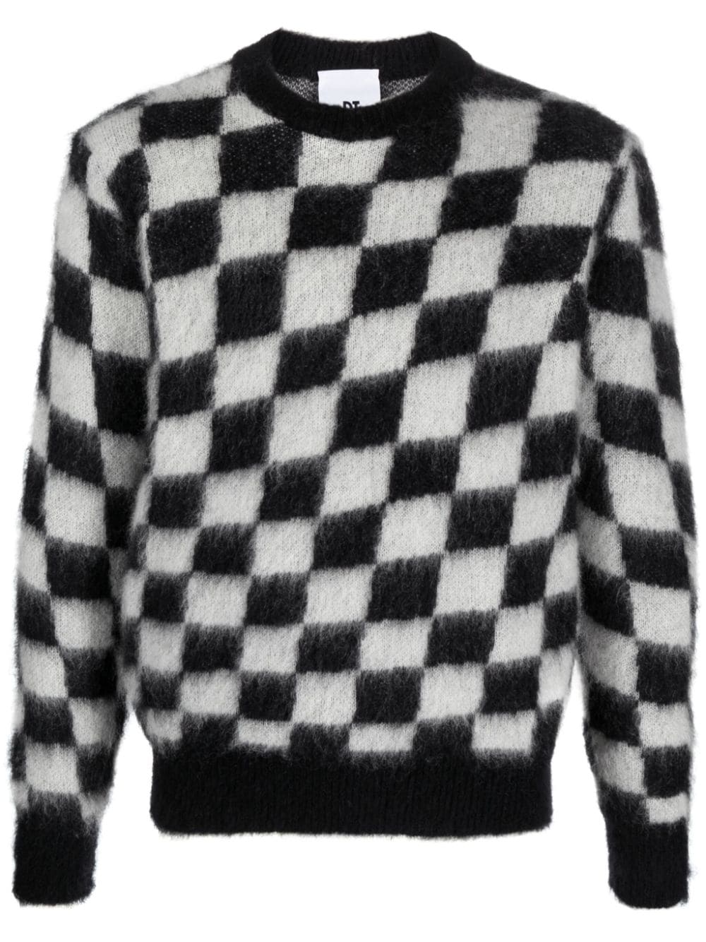 PT Torino Pullover mit Schachbrettmuster - Schwarz von PT Torino