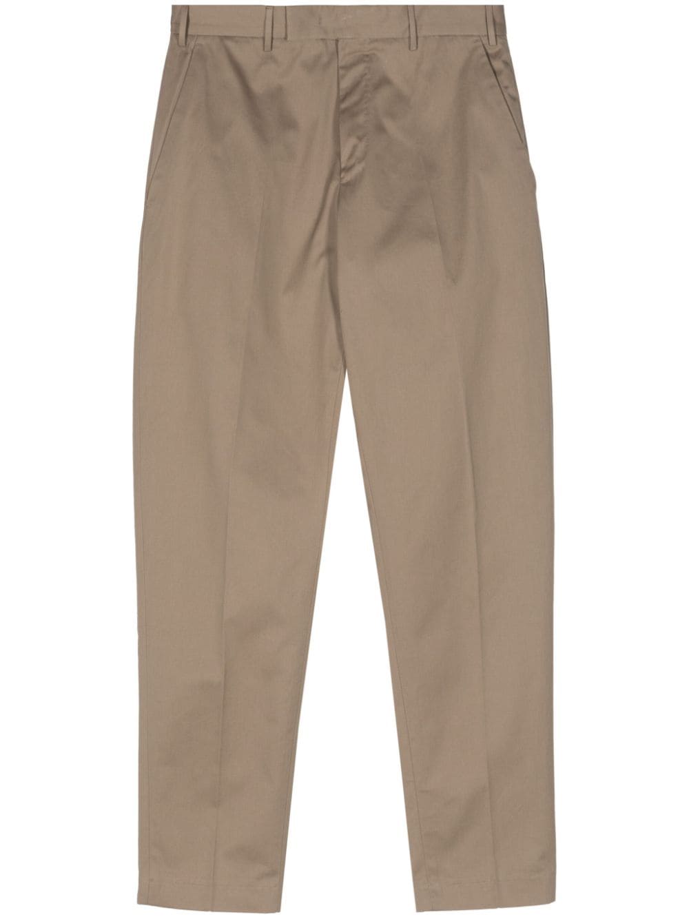 PT Torino mid-rise cotton chino trousers - Nude von PT Torino