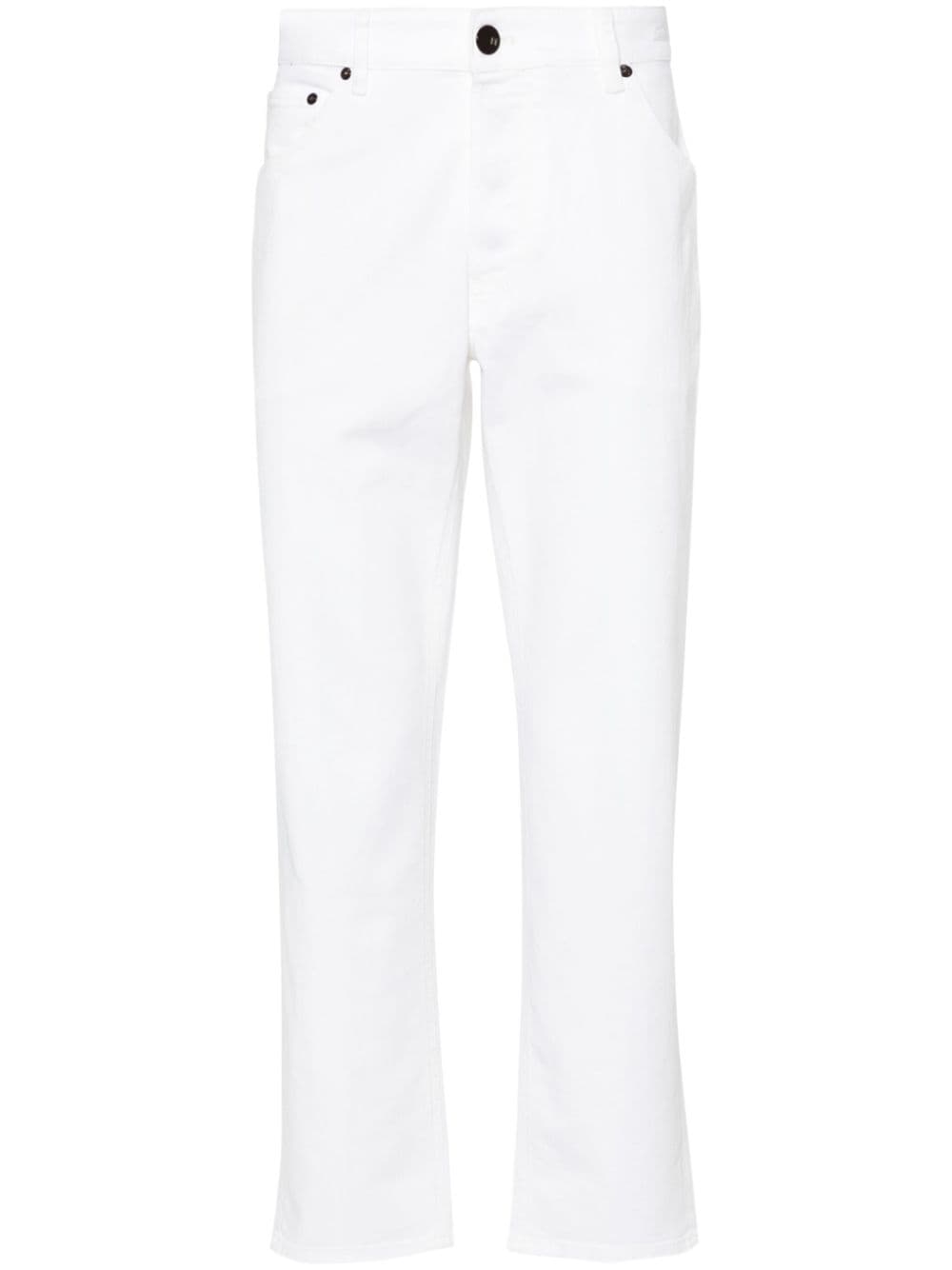 PT Torino Halbhohe Straight-Leg-Jeans - Weiß von PT Torino