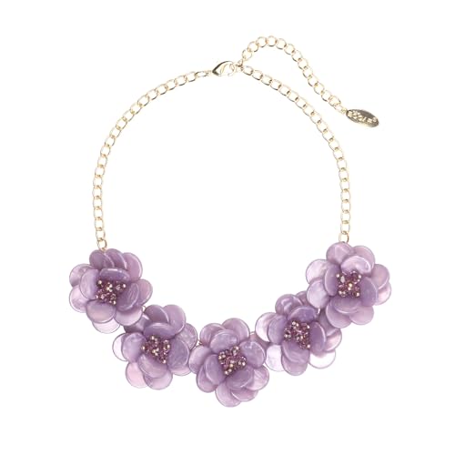 Übertriebene Muschelblumen-Halskette, 3D-Legierung, Blumenhalsband, Halskette, übertriebene große Blumen-Halskette, Geschenk, Schmuck für Frauen und Mädchen, Acryl Übertriebene Muschelblumen-Halskette, 3D-Legierung, Blumenhalsband, Halskette, übertriebene große Blumen-Halskette, Geschenk, Schmuck für Frauen und Mädchen, Acryl von PTATT