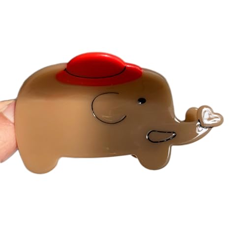 Internet Prominente Pferdeschwanz-Haarklammer mit Cartoon-Tier-Form, für Damen, Teenager, Zöpfe, Pferdeschwanz von PTILSERY