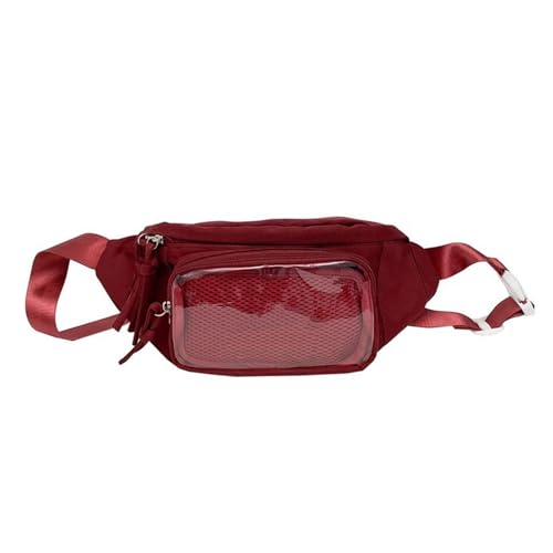 PTILSERY Japanische Itabag transparente PVC-Brusttasche für Mädchen mit Displayplatte, Crossbody-Geldbörse für Abzeichen und Zubehör von PTILSERY