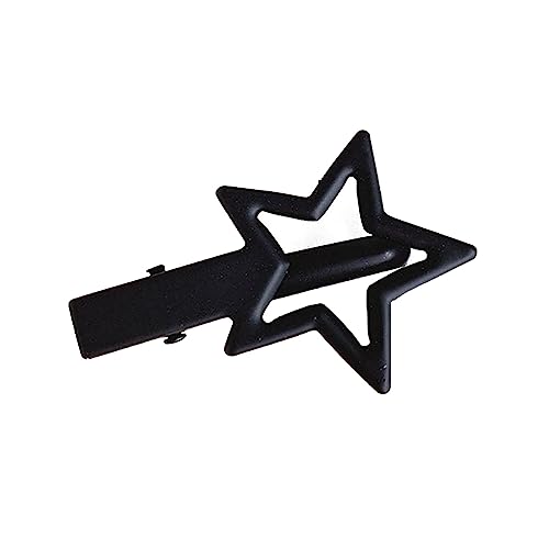PTILSERY Selbstgemachte koreanische Y2k Mädchen Stern Haarnadel weiblicher Pony Clip Wortclip Seitenclip Einfache All-Matched Ins Entenschnabel-Clip von PTILSERY