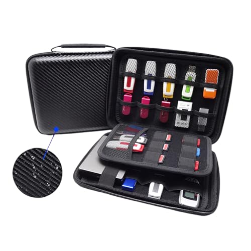 PTILSERY U-Disk-Aufbewahrungstasche, elektronische Organizer-Tasche, U-Disk-Schutzhülle, große Kapazität, Aufbewahrungskoffer für Elektronikzubehör PTILSERY U-Disk-Aufbewahrungstasche, elektronische Organizer-Tasche, U-Disk-Schutzhülle, große Kapazität, Aufbewahrungskoffer für Elektronikzubehör von PTILSERY