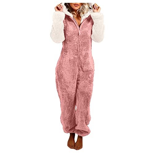 PTLLEND Damen Frottee Schlafanzug mit Bündchen, Pyjama in Ringel-Optik von PTLLEND