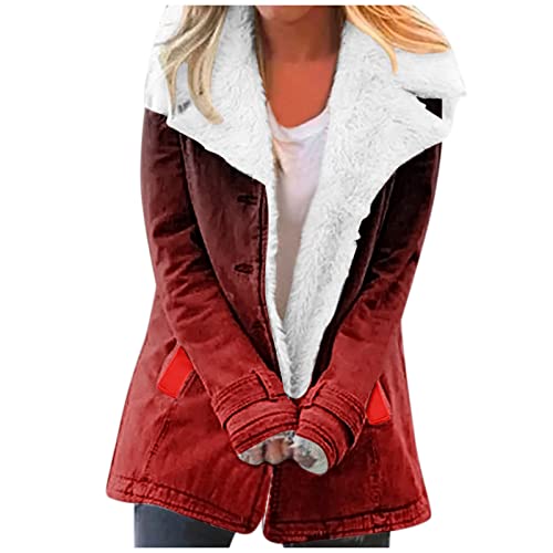 PTLLEND Damen Reißverschluss Cordjacke Stehkragen Lässig Dicker Warm Steppjacke Kurz Crop Jacket Outdoor Daunenjacke Softshelljacke von PTLLEND