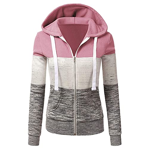 PTLLEND Frauen-Reißverschluss-Hoodie Lässiges Grafik-Sweatshirt Hoodies Ästhetische Langarmjacke mit Taschen von PTLLEND