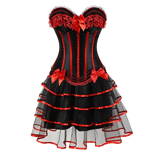 PTLLEND Kaede Akamatsu Cosplay-Kostüm Damen Kleid Kleid Boden Cosplay Mittelalter Damen Länge Vintage Gothic Gothic-Kleid Klein von PTLLEND