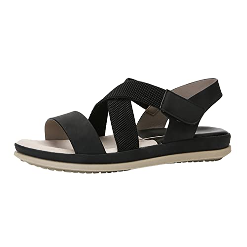 PTLLEND Sandalen Damen Sommer Bequem Sommerschuhe Breite Füße Leichte Elegant Orthopädische Sandalen Sandaletten Barfuß Sand sandflach fersensporn elegant sandalen ipperoriginal rutschfeste pannensi von PTLLEND