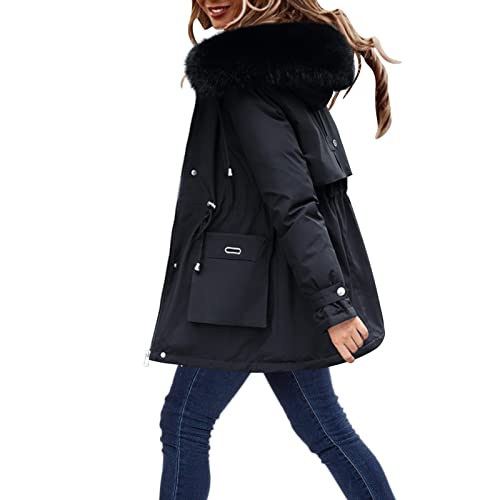 PTLLEND Shirt Winterjacke Damen Lang Warm Damenmantel wintermantel damen elegant warm jacken für jungen jacken und mäntel für damen von PTLLEND