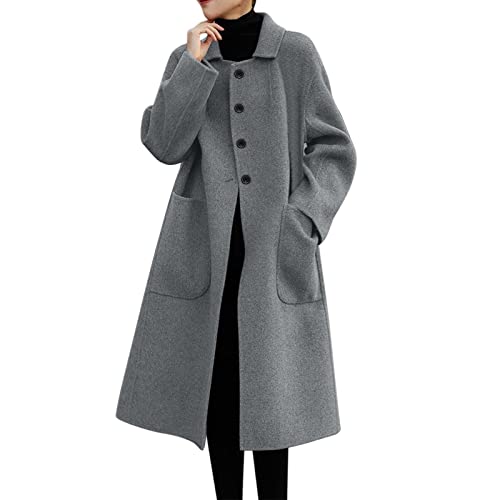 PTLLEND Weste Jacke Lange Dicker Lose Winterjacke trenchcoat damen herbst jacken damen sale übergang damen mäntel von PTLLEND