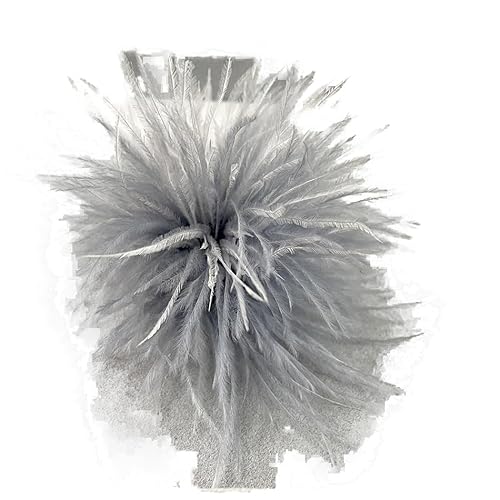 Damen Federbrosche,Flauschige Feder Brosche Straußenfeder Brosche Braut Hochzeit Kopfschmuck Kostüm Deko Federn Haarschmuck Feder Haarspange für Frauen Mädchen Halloween Tanzshow Tea Party Dekoration von PTNKUIIY