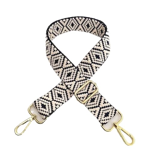 PTNKUIIY Taschengurt Schulterriemen für Taschen Breite 3.8cm 80-130cm mit Karabiner in Farbe Gold Bunter Ersatz Verstellbarer Umhängegurt Schultergurt für Damen und Herren, DIY Zubehör,Navy blau von PTNKUIIY