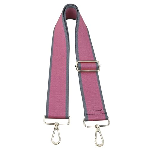 PTNKUIIY Verstellbarer Schultergurt Taschengurt für Taschen,71-125cm 5cm Breit Schulterriemen Umhängegurt Taschenriemen Mädchen DIY Zubehör Taschenhenkel Umhängegurt Für Taschen Handtaschen,Rosa Grau von PTNKUIIY