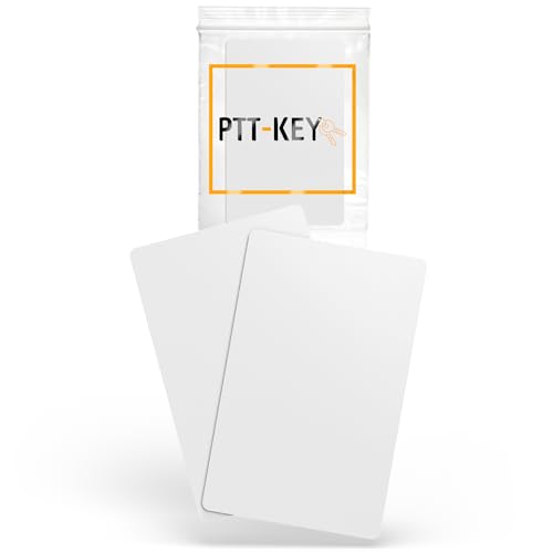 PTT-KEY® | 2 Stück RFID-Karten 13,56 MHz | Programmierbar MCT auf Android-Smartphone | UID änderbar | CUID-Chip | Vigik Karte Universal | NFC Tag | Ausweis überall | Gebäudeabzeichen | RFID-Lesegerät, von PTT-KEY