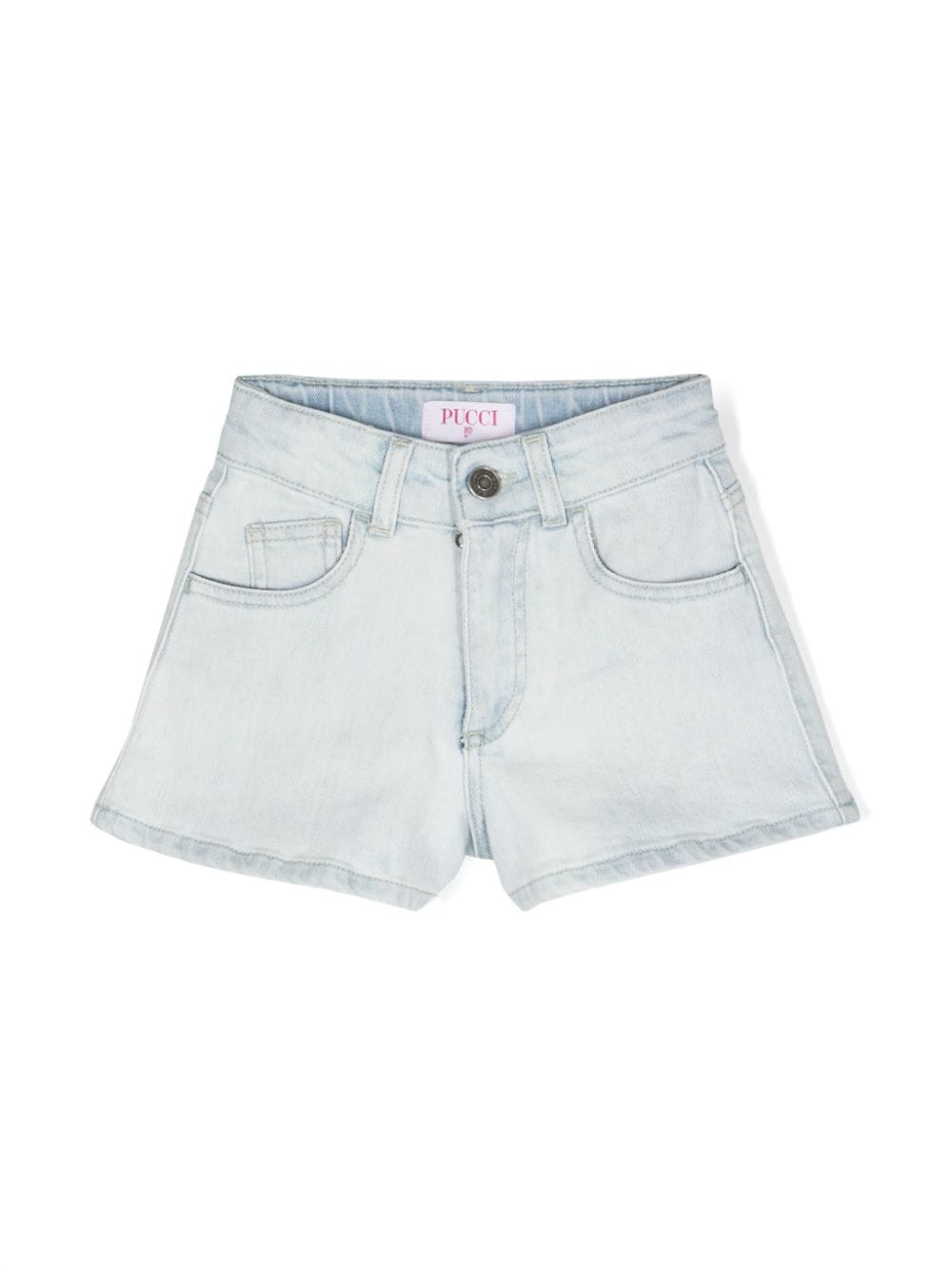 PUCCI Junior Jeans-Shorts mit Marmo-Print - Blau von PUCCI Junior