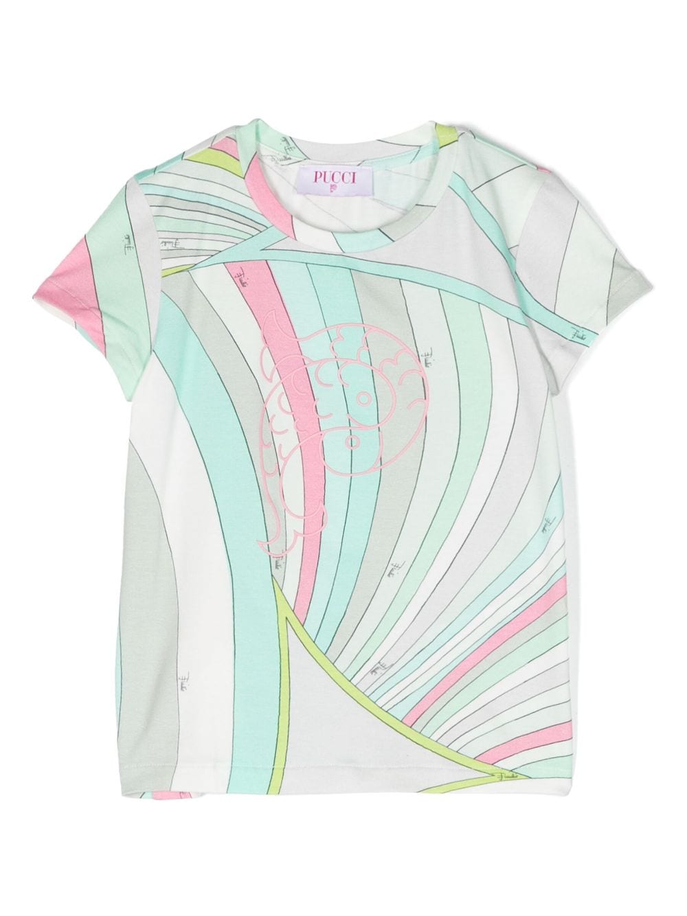 PUCCI Junior T-Shirt mit Kaleidoskop-Print - Grün von PUCCI Junior