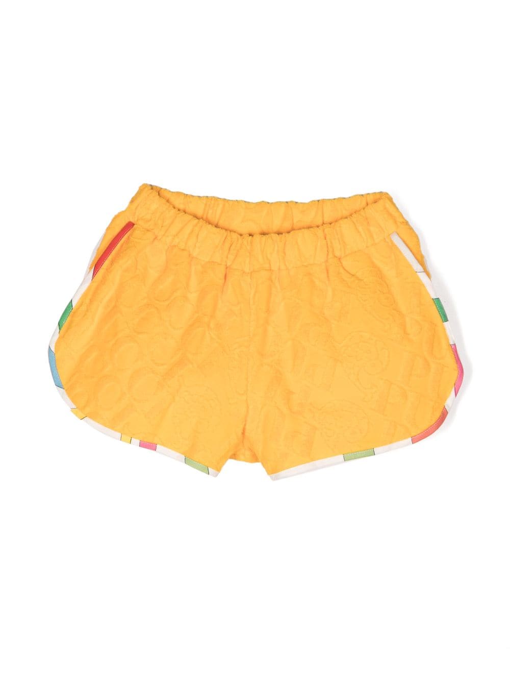 PUCCI Junior Jacquard-Shorts mit Streifen - Orange von PUCCI Junior