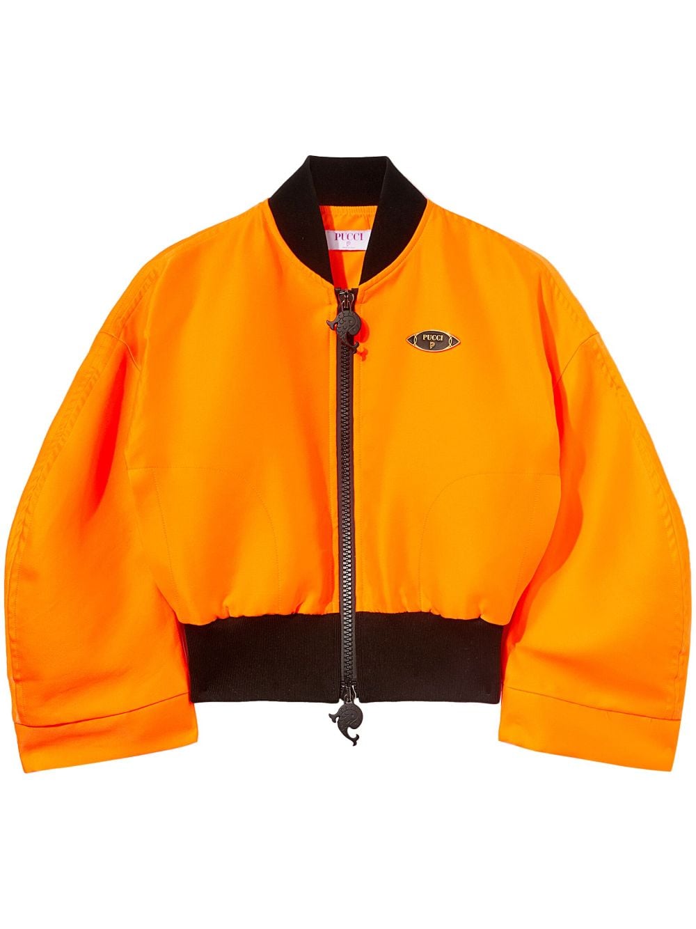 PUCCI Bomberjacke mit Logo-Schild - Orange von PUCCI