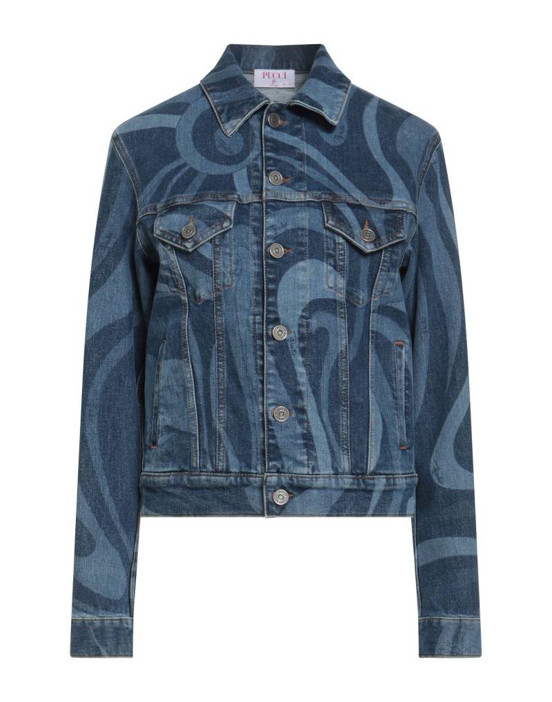 PUCCI Jeansjacke/-mantel Damen Blau von PUCCI