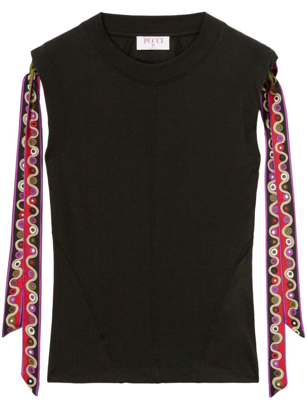 PUCCI Jersey-T-Shirt mit Iride-Print - Schwarz von PUCCI