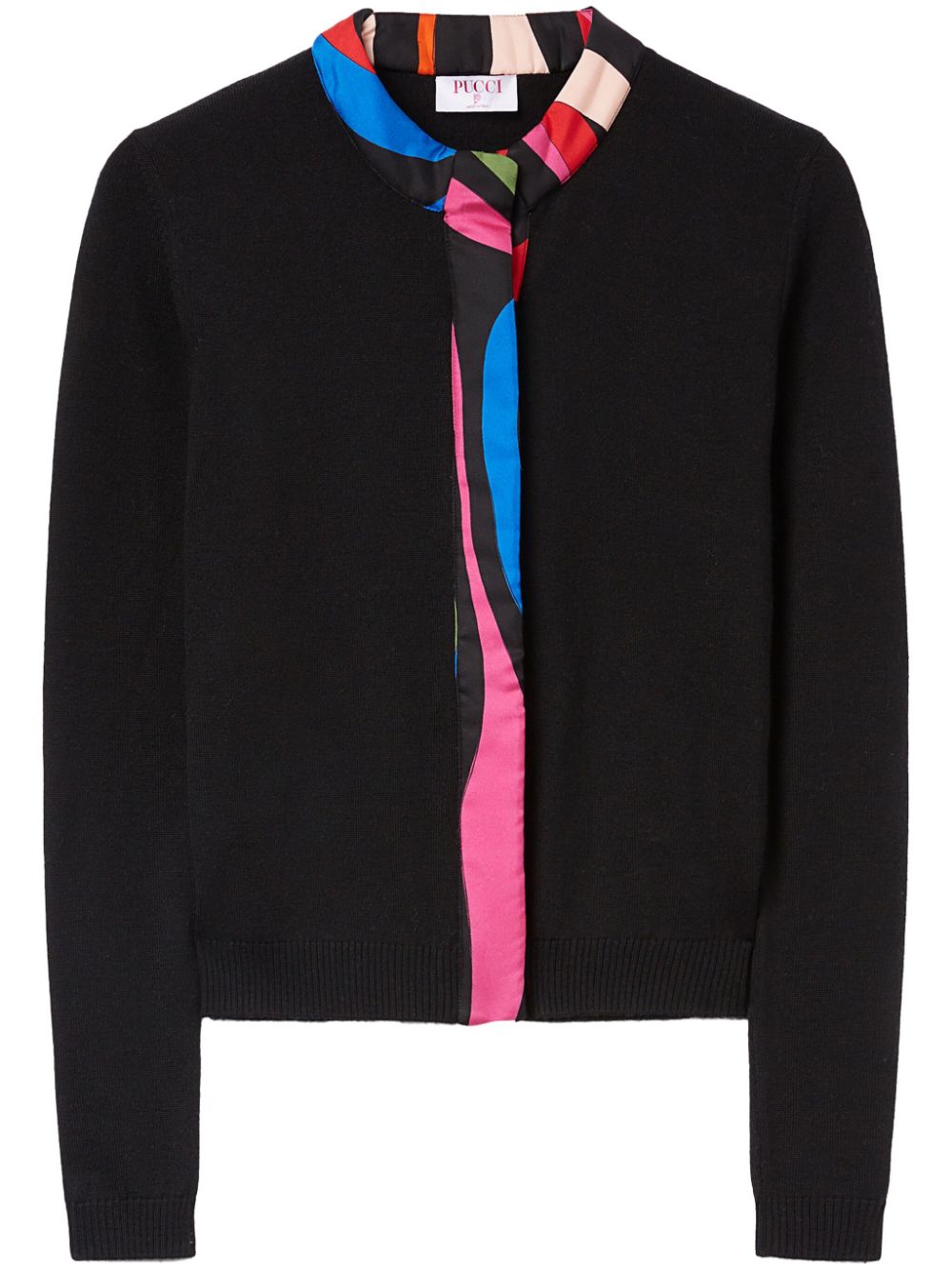 PUCCI Cardigan mit Print - Schwarz von PUCCI