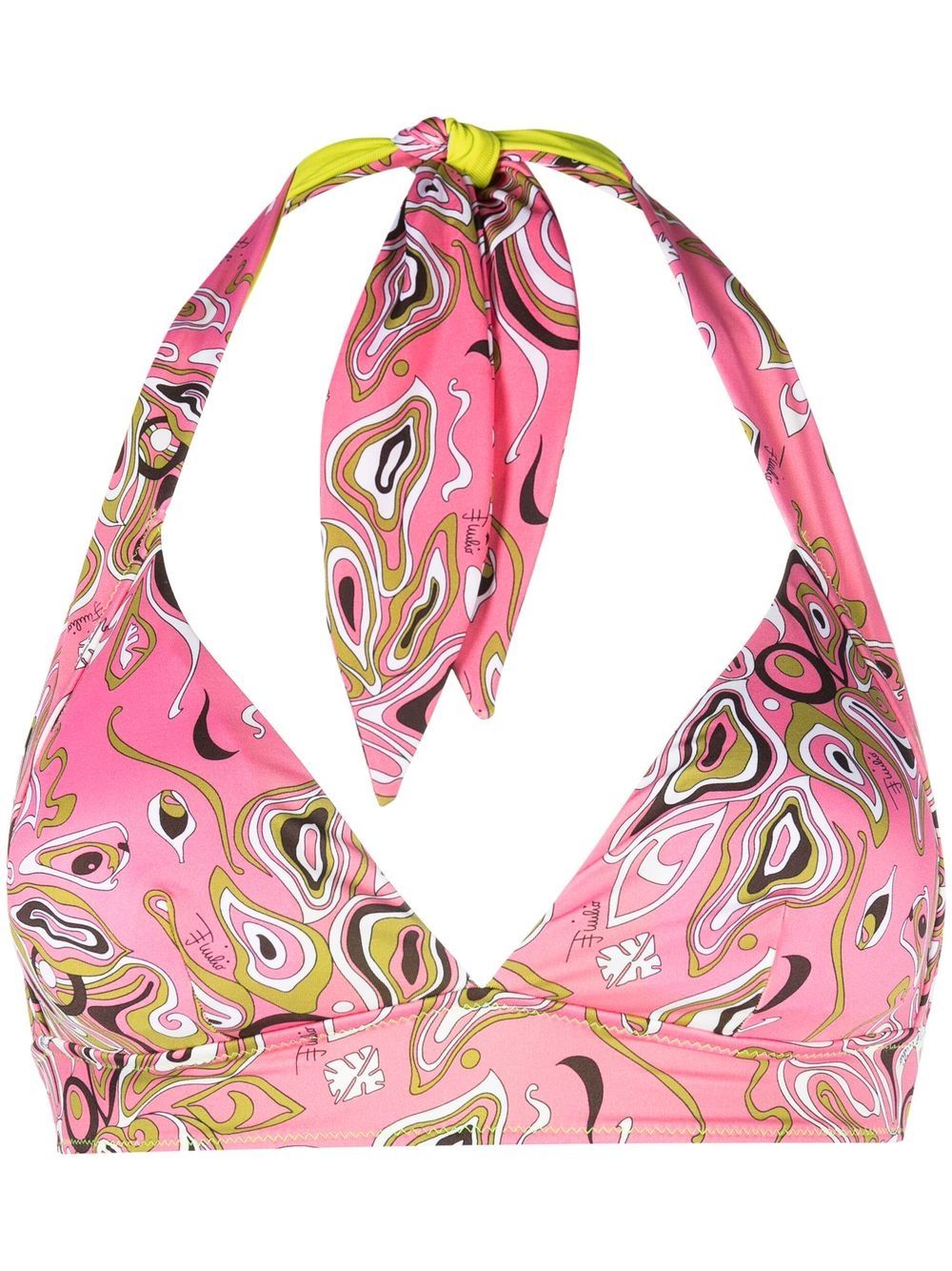 PUCCI Neckholder-Bikinioberteil - Rosa von PUCCI