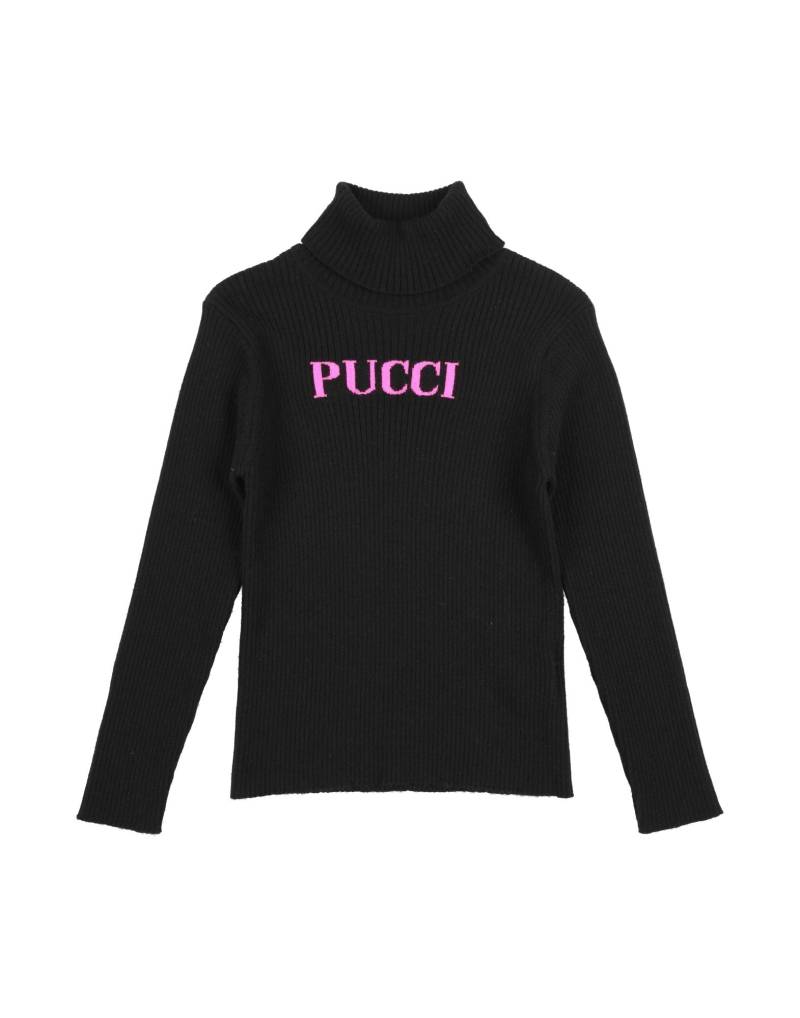 PUCCI Rollkragenpullover Kinder Schwarz von PUCCI