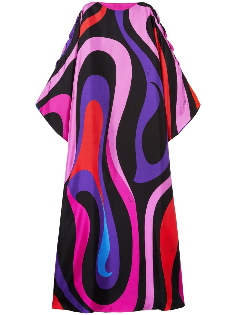 PUCCI Seidenkleid mit Marmo-Print - Violett von PUCCI