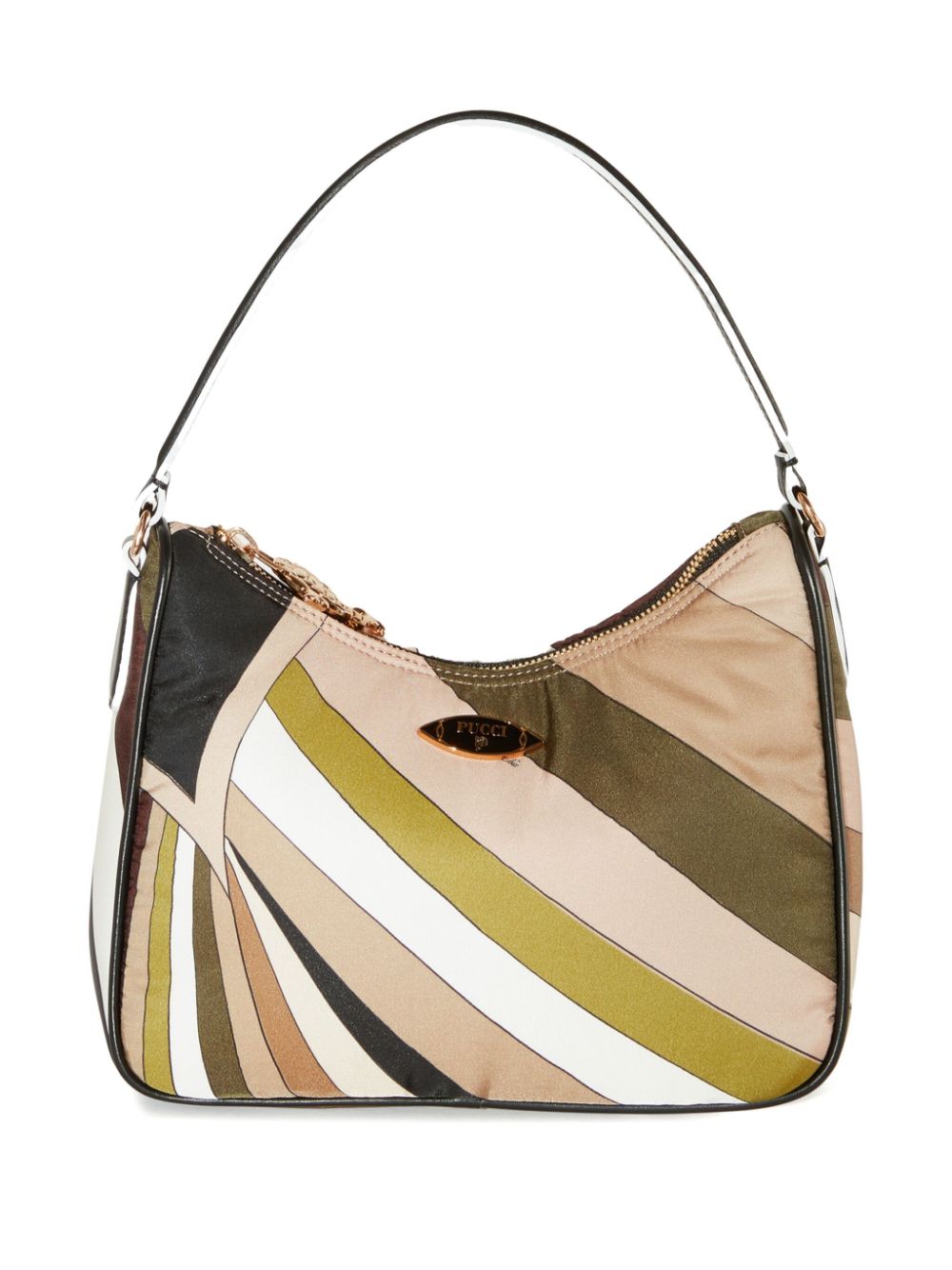 PUCCI Yummy Schultertasche mit Logo-Schild - Nude von PUCCI