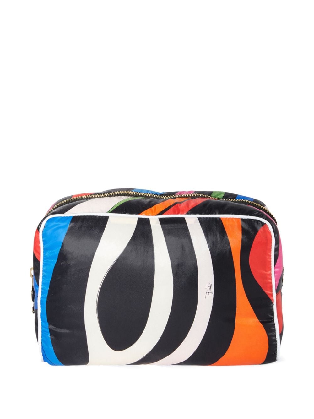 PUCCI Kosmetiktasche mit abstraktem Print - Schwarz von PUCCI