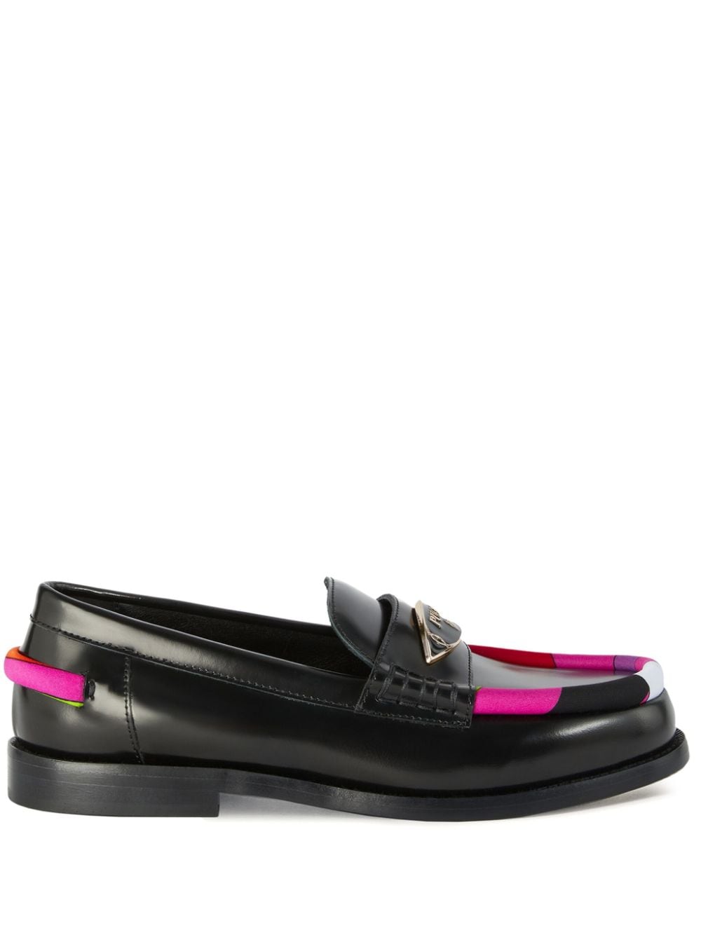 PUCCI Loafer mit Logo-Schild - Schwarz von PUCCI