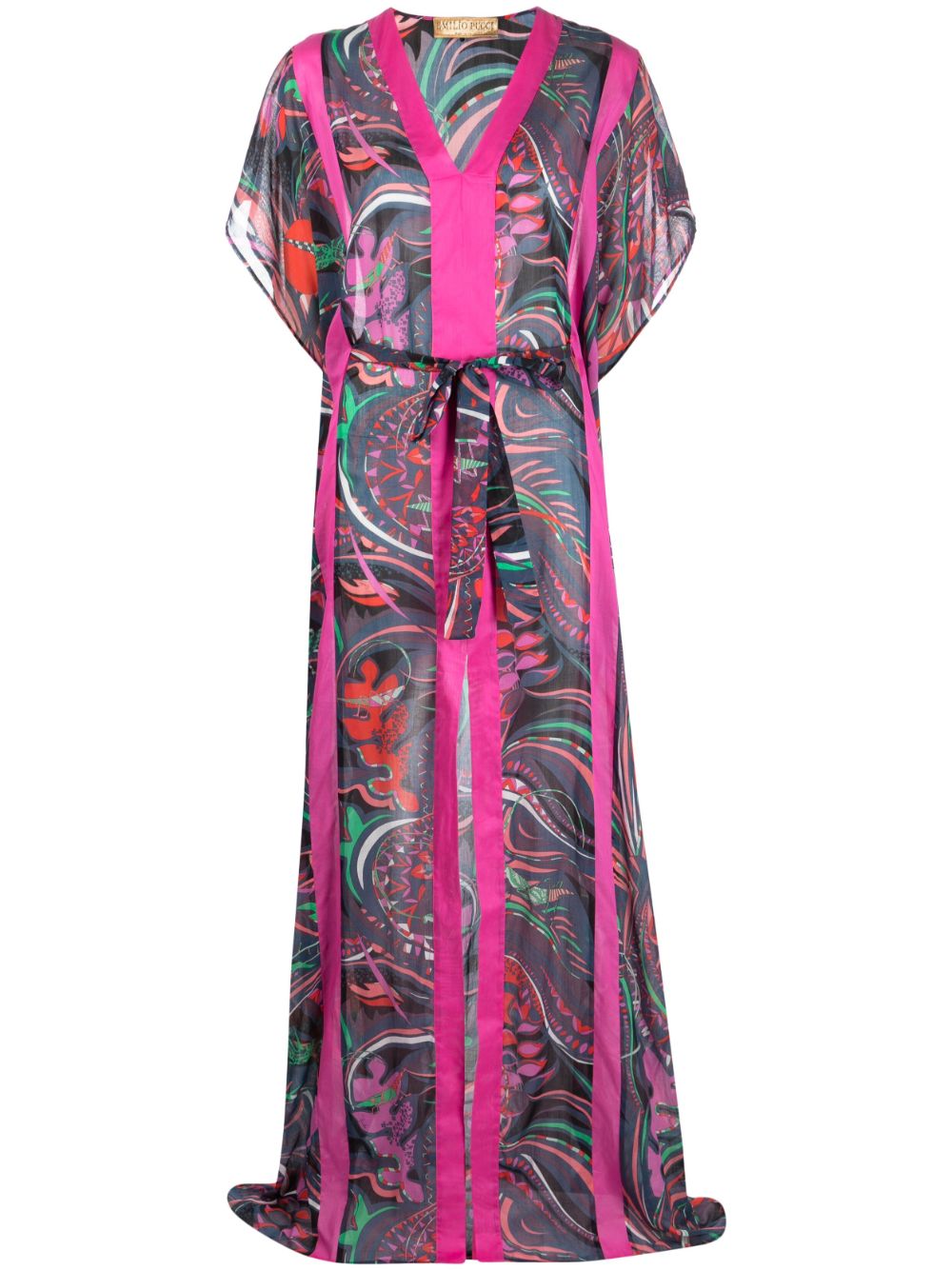 PUCCI Kaftankleid mit Print - Rosa von PUCCI