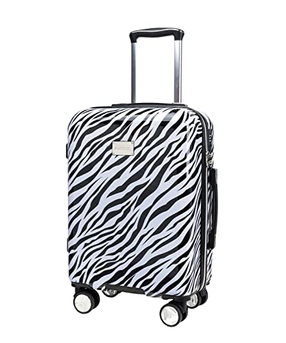 Puccini Koffer Reisekoffer Hartschalen Trolly Beautycase Beverly Hills (Zebra 10, Kabinenkoffer) von PUCCINI