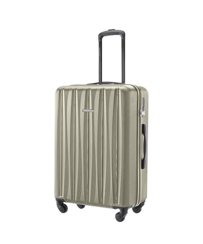 Puccini Koffer Reisekoffer Hartschalen Trolly Beautycase Bali (Champagne (6C), Mittelgroß) von PUCCINI