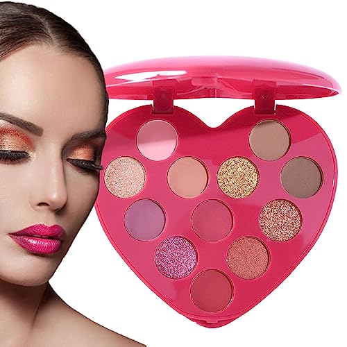 Augen-Make-up-Palette | Helle Schimmer-Lidschatten-Palette | Make-up-Lidschatten in natürlichen Farben, leuchtende Augen-Make-up-Palette für Frauen und Mädchen, Geburtstagsgeschenke Puchen von PUCHEN