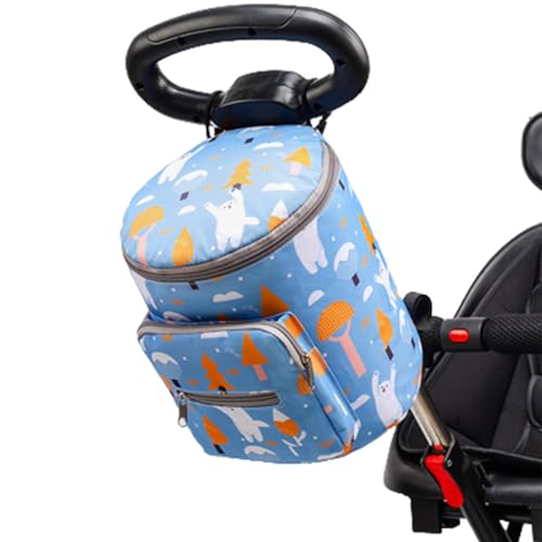 Kinderwagen Cargo Bag, Baby Zubehör Reißverschluss Aufbewahrungstaschen, Verschleißfeste Krippe Seitenbehänge Aufbewahrungstasche Große Baby Windel Tasche für Kinderwagen Kinderwagen Puchen von PUCHEN