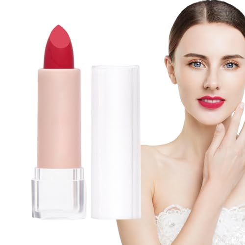 Matte Samt-Lippenstifte - Samtiges Lippenstift-Make-up | Lippen Make-up Antihaft-Lippenstift in roter Farbe, verblasst nicht, wasserfeste Lippenstifte für Mädchen und Frauen, Geschenk Puchen von PUCHEN